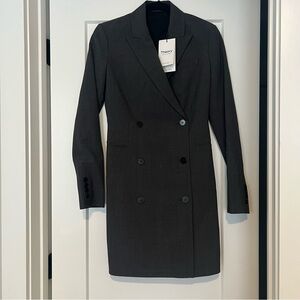 Theory Women's Charcoal Blazer Dress NWT